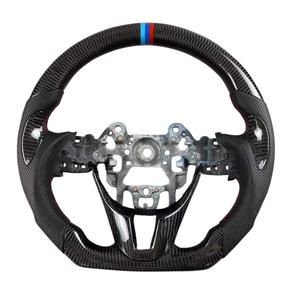 Volante de Cuero con Fibra de Carbono y LED Calefactable Personalizado para Mazda 3 Cx5 <span class=keywords><strong>Cx3</strong></span> Mx5 Cx9 Cx-5 50 2013 2014 2015 2016 2017 2018 <span class=keywords><strong>2019</strong></span> - Product Image 2