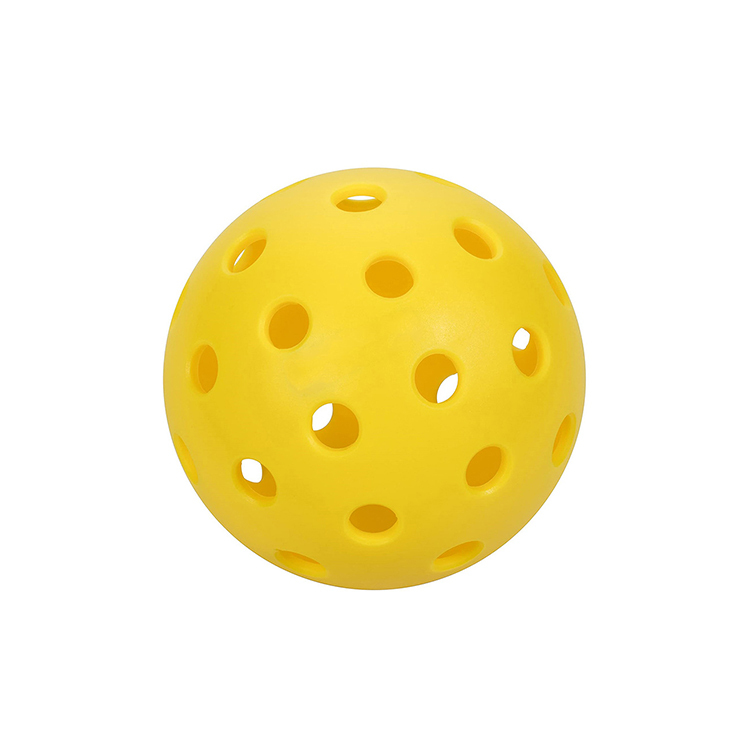 Set of 40-Hole Outdoor Pickleball Balls for Squash Sports Training & Paddleball Mesh Net for Competitions & Courts