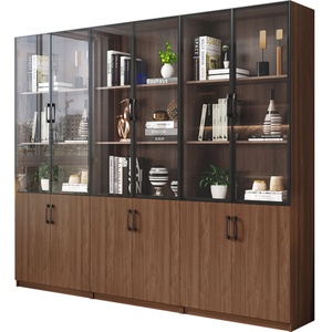 Bibliothèque en noyer, organisateur modulaire transparent, armoire nordique moderne, étagère <span class=keywords><strong>de</strong></span> <span class=keywords><strong>rangement</strong></span> en <span class=keywords><strong>bois</strong></span> en forme <span class=keywords><strong>de</strong></span> <span class=keywords><strong>cube</strong></span> pour le salon - Product Image 3