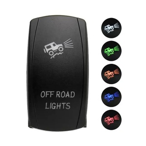 12V 24V 5 Pin SPST On Off Carling Style Interruptores basculantes a prueba de agua Cubierta personalizada en blanco - Product Image 1
