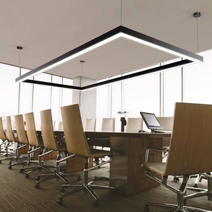 Lampe linéaire LED 6000K 200*100cm en alliage d'aluminium, CRI 90 élevé, rectangulaire, pour salle de sport, entrepôt, bureau, salle de conférence - Product Image 3