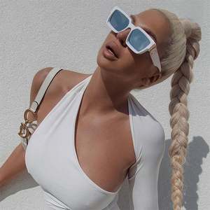 Gafas de Sol Cuadradas Retro de Moda Personalizadas, Montura Pequeña, Protección UV400, para Hombre y Mujer, Gran Venta - Product Image 1