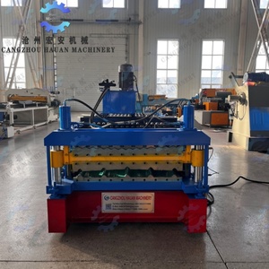 Corrugated and Trapezoidal Roof Steel Roll Forming Machinery with Engine Gear Pump Gearbox & Motor - Product Image 2