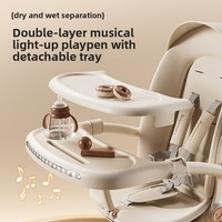 Poussette bébé pliable légère en alliage d'aluminium, poussette de luxe pour bébé, chariot de voyage portable bidirectionnel pour enfants de 0 à 3 ans