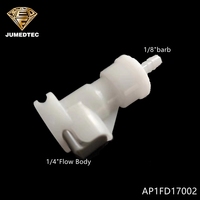 Raccord rapide pour tuyau d'air en ligne, tout en plastique, 1/4\", femelle, avec vannes d'arrêt, connecteur de circulation d'eau