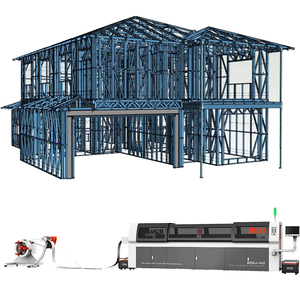 Structure en acier maison préfabriquée béton applique murale structure en acier maison charpente <span class=keywords><strong>machine</strong></span> construit au Chili profileuse - Product Image 1