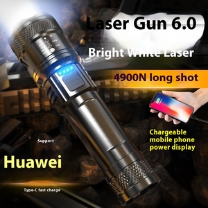 Độ sáng cao dẫn đèn pin cho nhà sử dụng ngoài trời làm việc khẩn cấp Long Range chiếu sáng Side đèn cảnh báo USB Hợp kim nhôm - Product Image 6