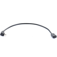 Micro 5 pines macho a tipo C hembra Cable adaptador de ángulo de 90 grados para teléfono y computadora Android