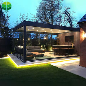Pérgola de Aluminio con Rejillas para Jardín Moderno de 10x10, 13x10, 13x13, 20x13 Pies, Cubierta de Lujo para Patio, Pérgola Motorizada Automática para Exteriores - Product Image 2