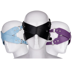 Masque pour les yeux croisé en similicuir, jouet sexuel érotique BDSM, bandeau pour femmes, hommes, adultes, couples, jouets fétichistes extrêmes, SM - Product Image 1