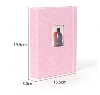 Lerp & Fabric Album photo en lin avec fenêtre pour Instax Mini 8/9/11/12 3 pouces Accessoires de film pour appareils photo Instax