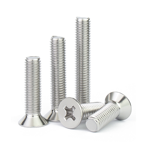 Viti per <span class=keywords><strong>Legno</strong></span> Personalizzate in Acciaio Inox 304, <span class=keywords><strong>Testa</strong></span> Piatta con Incavo a Croce, Metriche ISO - Product Image 3