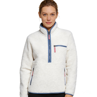 Chaqueta de Forro Polar para Mujer, Fabricada en Fábrica, para Primavera, Ecológica, Transpirable, con Cierre Simple
