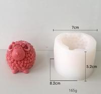 14203 3D Schaf form Silikon Kerzen form DIY Ziege Candy Fondant Formen Handgemachte Seife Kuchen Dekorations form