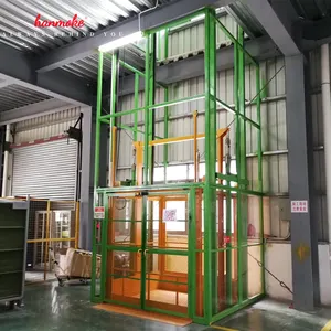 Novo!! Hanmoke elevador vertical de carga, elevador para armazém de carga de 2 toneladas cargolift