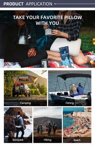 New Sleep Soft Waterproof Comfortable Camping <b>Pillow</b> <b>Memory</b> Foam - Product Image 6