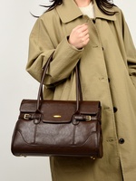 Sac fourre-tout de luxe personnalisé pour femme en PU et polyester, style décontracté, imperméable, imprimés animaliers, capacité 1-1,9 L, avec boucle de fixation à l'épaule