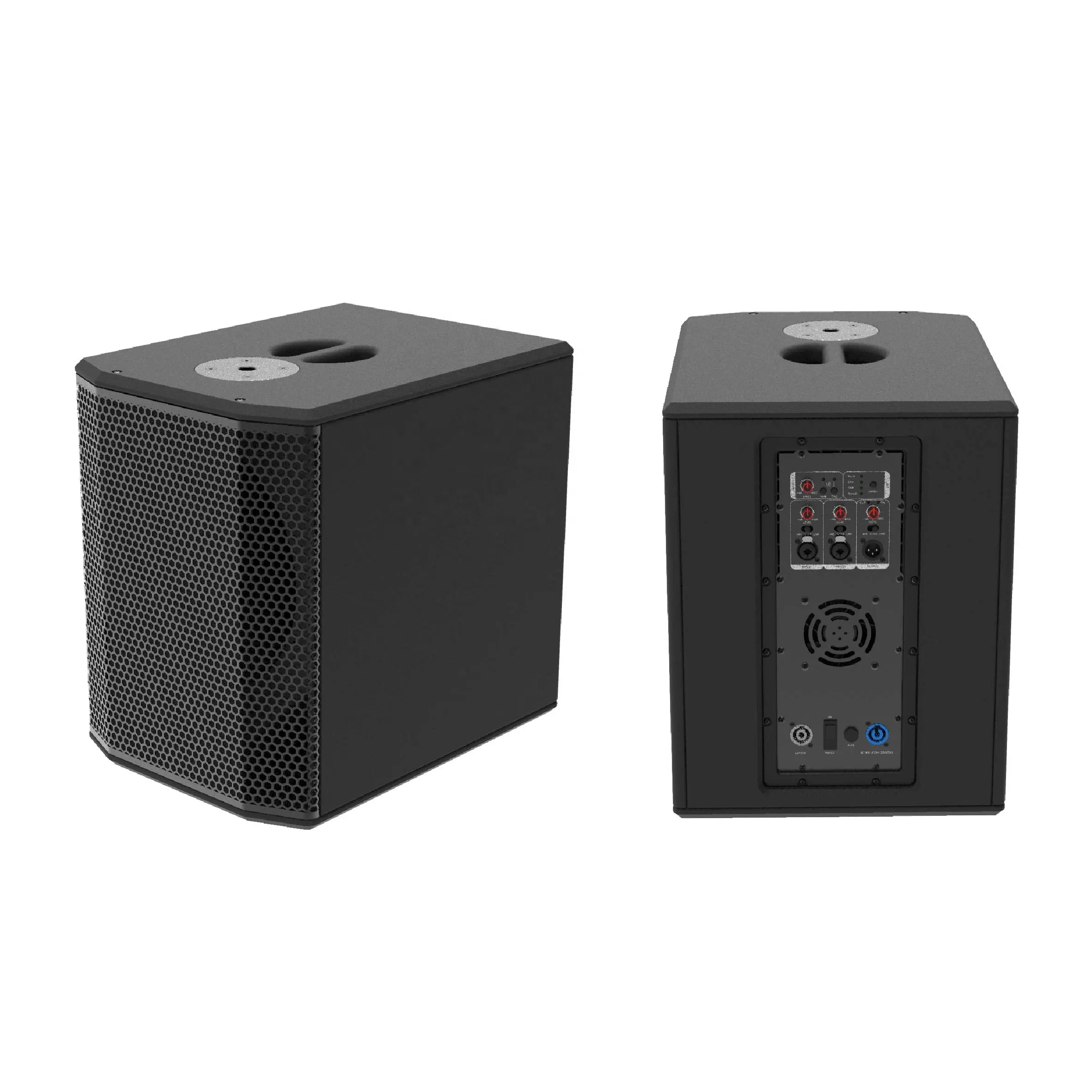 PA aktiver Subwoofer PWSUB-Serie 12/15/18 Zoll 1200W Aktiv lautsprecher Profession eller aktiver Stereo-Subwoofer aus Holz mit DSP