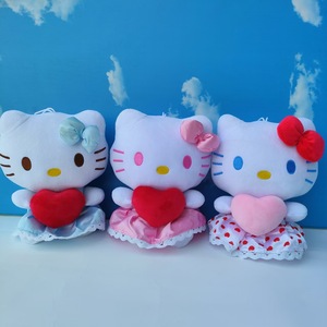 25cm Hello Mèo nhồi bông & đồ chơi sang trọng động vật Kitty búp bê <span class=keywords><strong>KT</strong></span> mèo đồ chơi trẻ em Cô Gái Mèo ném gối Valentine Quà Tặng Claw máy - Product Image 5