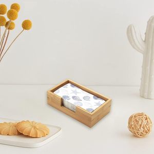 Porte-<span class=keywords><strong>serviettes</strong></span> en bambou rectangulaire, plateau à <span class=keywords><strong>serviettes</strong></span> en bois pour <span class=keywords><strong>invités</strong></span>, porte-<span class=keywords><strong>serviettes</strong></span> en papier en bois pour cuisine/salle de bain - Product Image 5