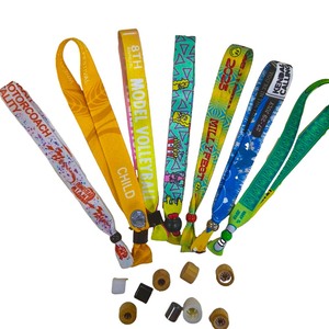 <span class=keywords><strong>Regali</strong></span> promozionali braccialetti da polso con logo stampato personalizzato braccialetti in poliestere - Product Image 6