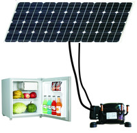 Réfrigérateur solaire 12V DC 50L, mini-bar, refroidisseur portable, compresseur, congélateur pour utilisation hors réseau, marché nigérian