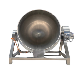 Kustom industri 100/200/300 liter Gas pemanas uap elektrik mengaduk memasak Pot jaket ketel dengan Agitator - Product Image 3
