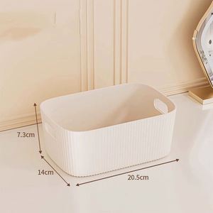 Caja Organizadora Rectangular de Plástico para Escritorio, Cesta de Almacenamiento para Baño, Cocina, Cosméticos, Artículos Diversos, Refrigerios, Juguetes - Product Image 3