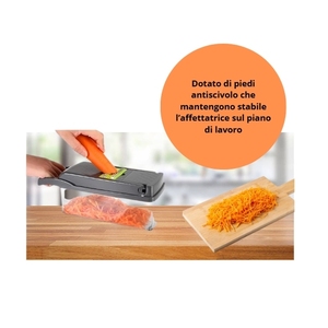 Tagliaverdure multifunzione con contenitore, affettatrice manuale per frutta e verdura 10 in 1 - Product Image 5