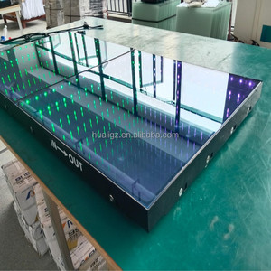 Panel lantai dansa <span class=keywords><strong>LED</strong></span> cermin 3D 50*50cm, lampu bata menyala magnetik pasokan pabrik untuk panggung pesta pernikahan - Product Image 5