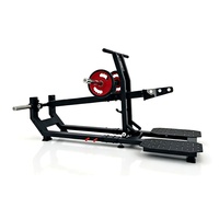 Équipement de musculation professionnel : Machine à fessiers à charge libre et machine à squat à ceinture réglable pour salle de sport