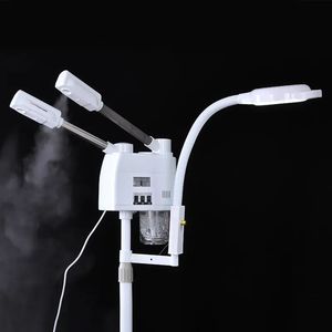 Spa Verwenden Sie Double <span class=keywords><strong>Tube</strong></span> Hot und Cold Ionic Ozone mit Vergrößerung lampe Beauty Machine Facial Steamer - Product Image 6