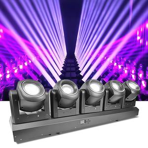 5 pièces 80W RGBW tornade faisceaux lumineux mobiles Disco LED anneau <span class=keywords><strong>illimité</strong></span> rotation <span class=keywords><strong>lavage</strong></span> pour les fêtes de mariage et Disco Club - Product Image 2