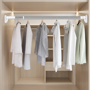 Heavy duty shower rod, <b>Tension</b> rod, Clothing hanging rod - Product Image 6