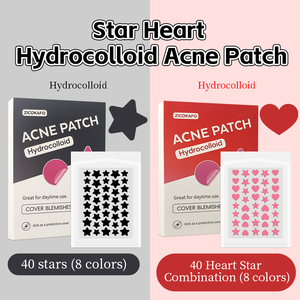 ジコカフォ ニキビパッチ 8色 80枚入り スターニキビパッチ ハイドロコロイドニキビパッチ 顔用 可愛いニキビパッチ - Product Image 2
