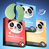 OEM SADOER Organic Apple Extract Eye Mask Collagen Gold Panda Eye Patch hydratant pour les peaux sensibles aux cernes anti-rides