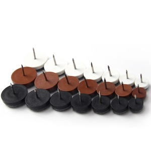 Patins de protection Xianying pour meubles, en plastique noir, blanc, marron, avec base en feutre, pour tables, chaises, canapés et armoires - Product Image 4