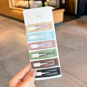 Haarclips Voor Meisjes 6 Stuks Geen Slip Metalen Snap Haarspeldjes Voor Kinderen Tieners Schattige Snoep Kleur Haarspelden - Product Image 6