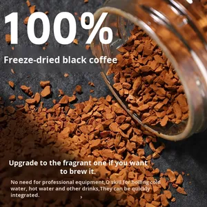American Instant Freeze-Dried <strong>Coffee</strong> <strong>Granules</strong> 0 Fat 0 Sucrose Concentrated Black Acidic Taste Chocolate Flavor Bulk Packaging - Product Image 5