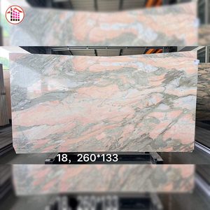 Mármol Rosa <span class=keywords><strong>Bulgari</strong></span> Natural de Lujo, Gran Losa con Diseño de Libro, para Cubierta de Mesa de Comedor, Mueble de Baño y Revestimiento de Paredes - Product Image 2