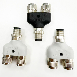 4-5 Pin Male To Female Sensor <strong>Connector</strong> Wiring Plug Connectors M12 Three-Way <strong>Waterproof</strong> Y-Type Splitter Adapter - Product Image 4