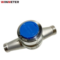 Ventes d'usine - Compteur de débit d'eau multi-jets ISO4064 DN15 Classe B IP68 en acier inoxydable SS304/SS306 pour usage résidentiel et industriel