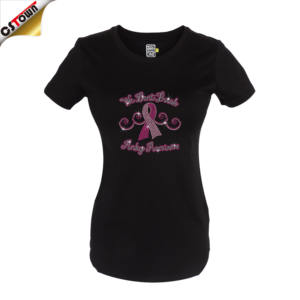 Concienciación sobre el cáncer de mama Transferencia de calor Rhinestone Hierro en - Product Image 2