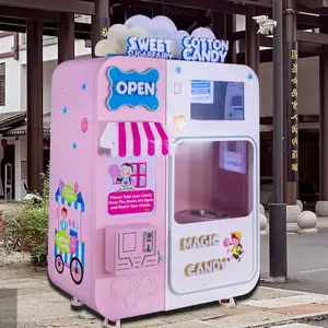 2023 New Automatic Sweet Floss Marshmallow Cotton Candy Machine For Kids