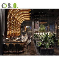 Discothèque Bar Meubles Design Décoration Intérieure Personnalisé Senior Club Night Club Bar Compteurs de Caisse Comptoir de Réception en Métal