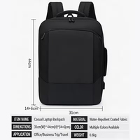 Sacs à dos pour ordinateur portable extensibles grande capacité pour hommes, sacs à dos d'affaires, sacs à dos étudiants, sacs imperméables – Vente en gros
