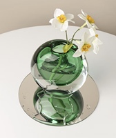 RYLAVA-Vase en verre cristal hydroponique de luxe moderne, décoration de bureau et de bar mitzvah
