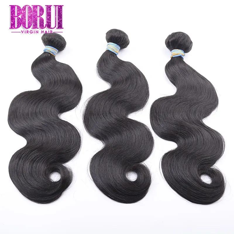 100 percent pervian ombre coloured process brazillian double drawn body wave virgin human fumi hair bulk bundles with closure