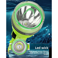 Lampe torche de plongée sous-marine rechargeable en plastique étanche IP68 QXMOVING pour la plongée sous-marine, le camping en plein air et la pêche