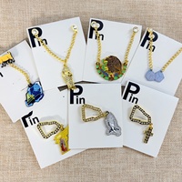 Envío Inmediato: Insignias y Broches Magnéticos Personalizados, Esmaltados, con Acabado Antiguo, Impresos con Tipografía Moderna, con Diseños de Golf, Vaquero, Anime y Cruz, y Cadena